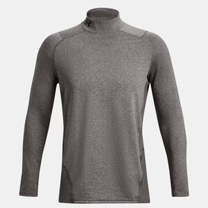 Under Armour Men's ColdGear Armour Fitted Mock Neck Long Sleeve Shirt Gray
